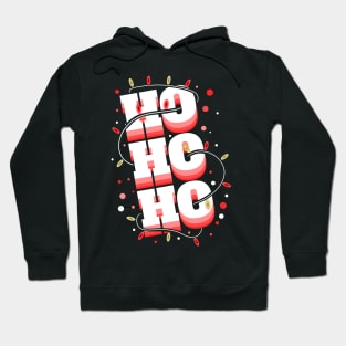 Ho Ho Ho Letters With Light Chain Christmas Hoodie